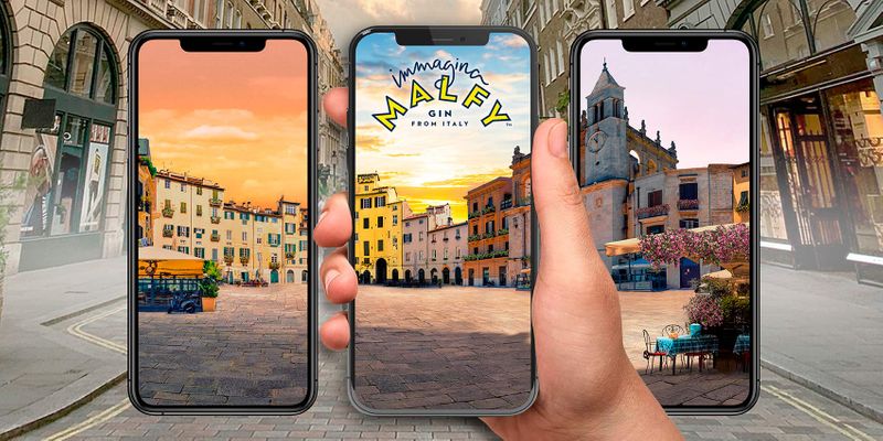 Malfy gin AR QR code